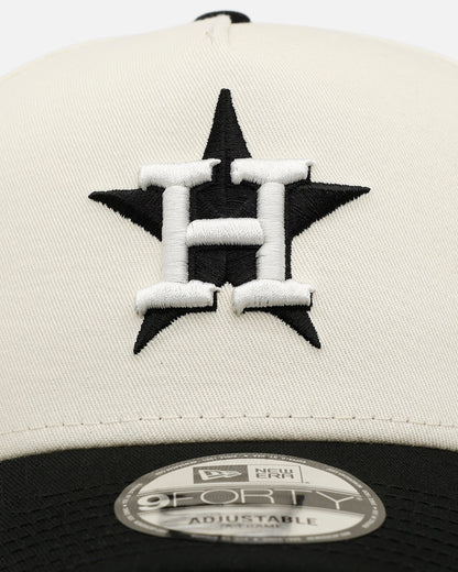 New Era Houston Astros 'Easy Chrome Black' 9FORTY A-Frame Snapback Chrome/Black