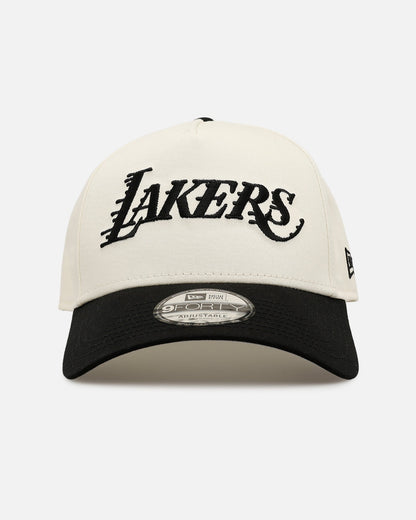 New Era Los Angeles Lakers 'Easy Chrome Black' 9FORTY A-Frame Snapback Chrome/Black