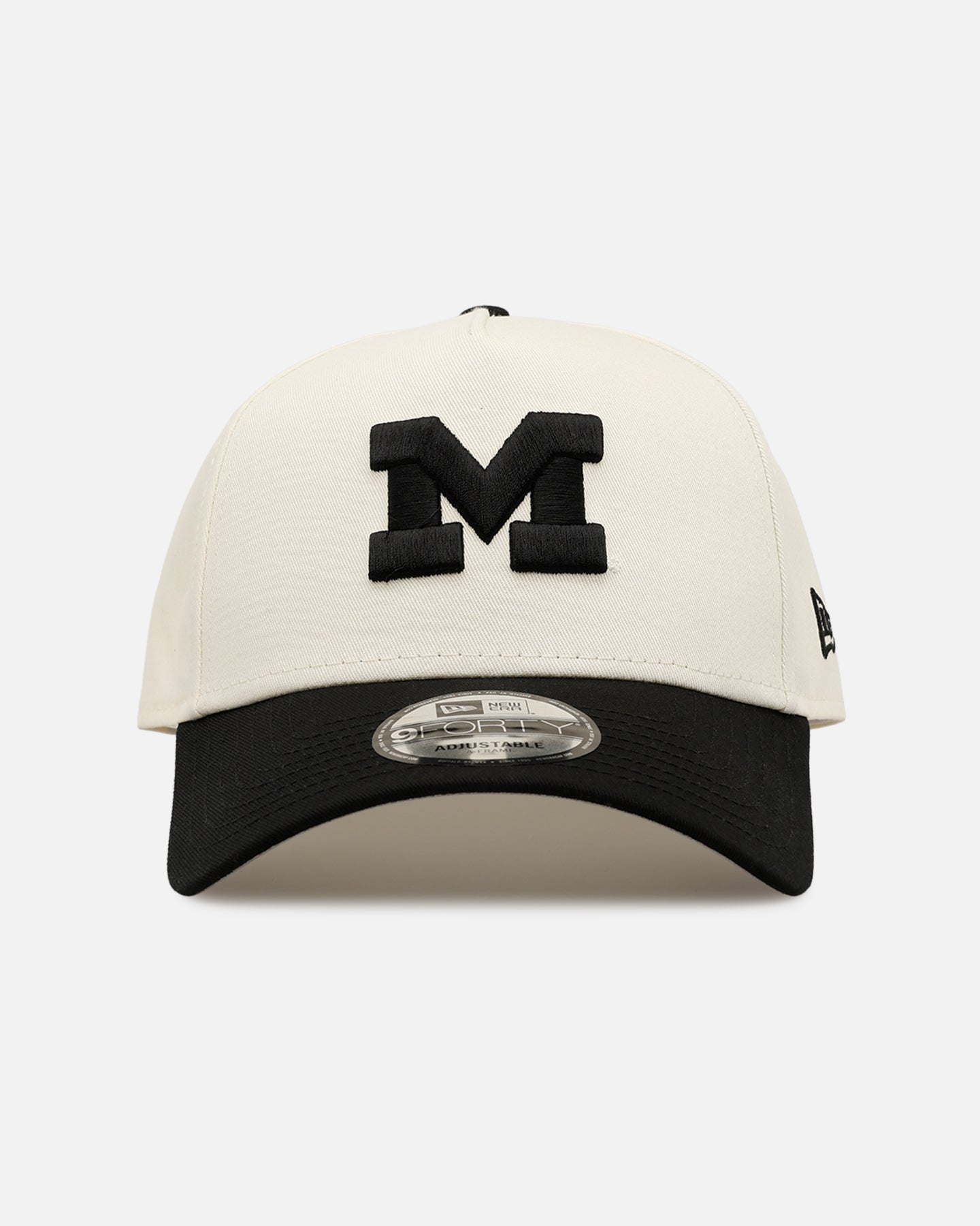 New Era Michigan Wolverines Football 'Easy Chrome Black' 9FORTY A-Frame Snapback Chrome/Black