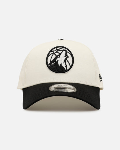 New Era Minnesota Timberwolves 'Easy Chrome Black' 9FORTY A-Frame Snapback Chrome/Black