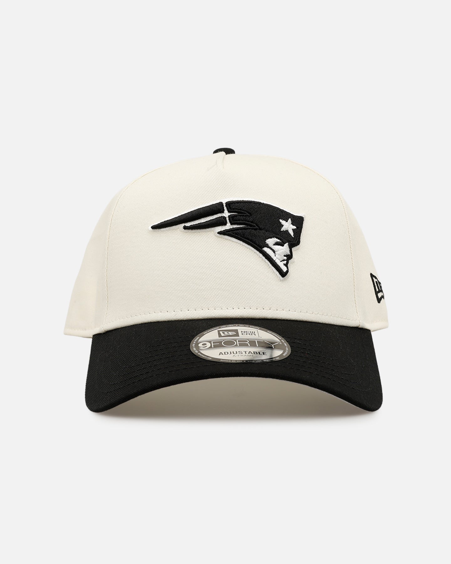 New Era New England Patriots 'Easy Chrome Black' 9FORTY A-Frame Snapback Chrome/Black