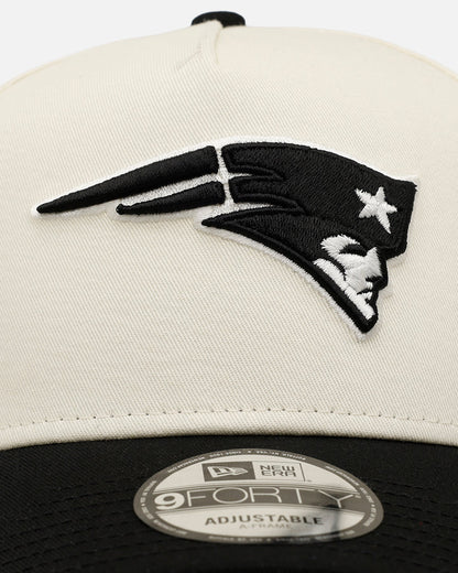 New Era New England Patriots 'Easy Chrome Black' 9FORTY A-Frame Snapback Chrome/Black