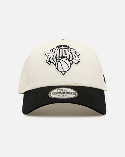 New Era New York Knicks 'Easy Chrome Black' 9FORTY A-Frame Snapback Chrome/Black
