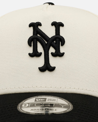 New Era New York Mets 'Easy Chrome Black' 9FORTY A-Frame Snapback Chrome/Black