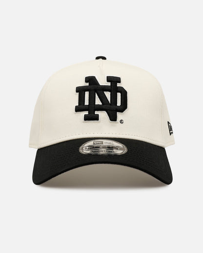 New Era Notre Dame Fighting Irish 'Easy Chrome Black' 9FORTY A-Frame Snapback Chrome/Black