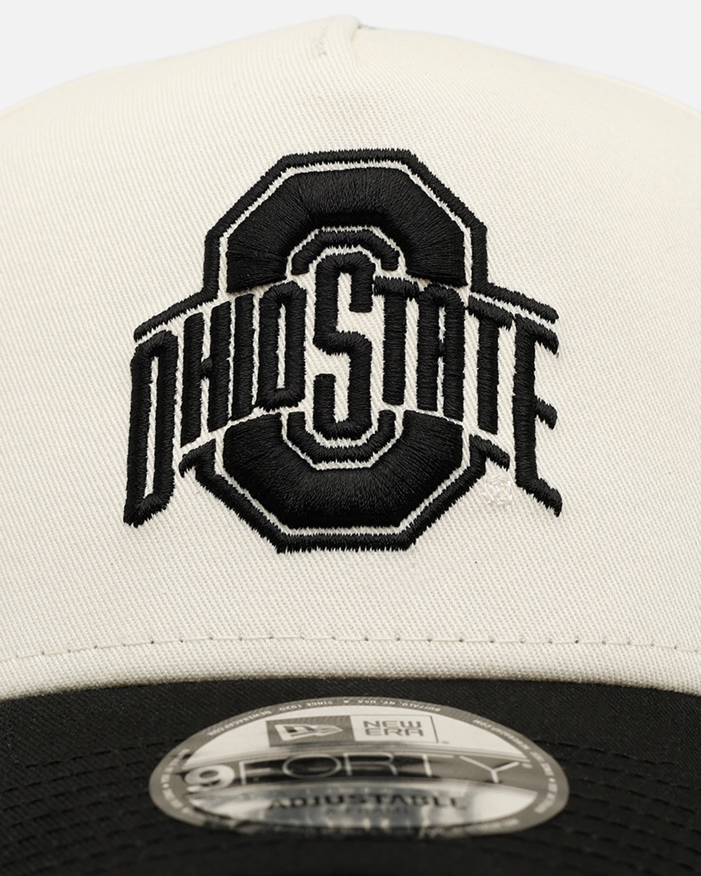 New Era Ohio State Buckeyes 'Easy Chrome Black' 9FORTY A-Frame Snapback Chrome/Black