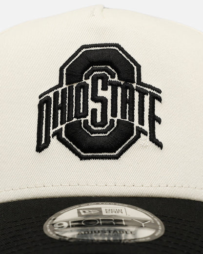 New Era Ohio State Buckeyes 'Easy Chrome Black' 9FORTY A-Frame Snapback Chrome/Black