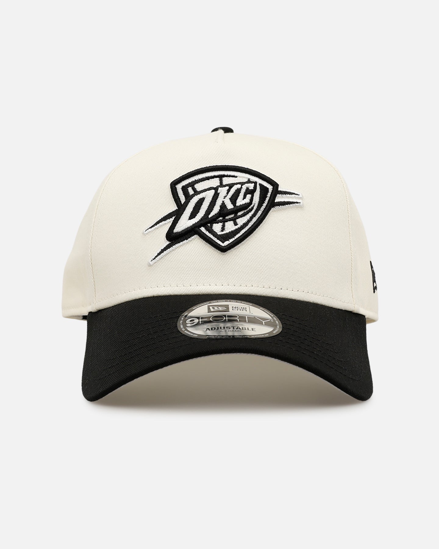 New Era Oklahoma City Thunder 'Easy Chrome Black' 9FORTY A-Frame Snapback Chrome/Black