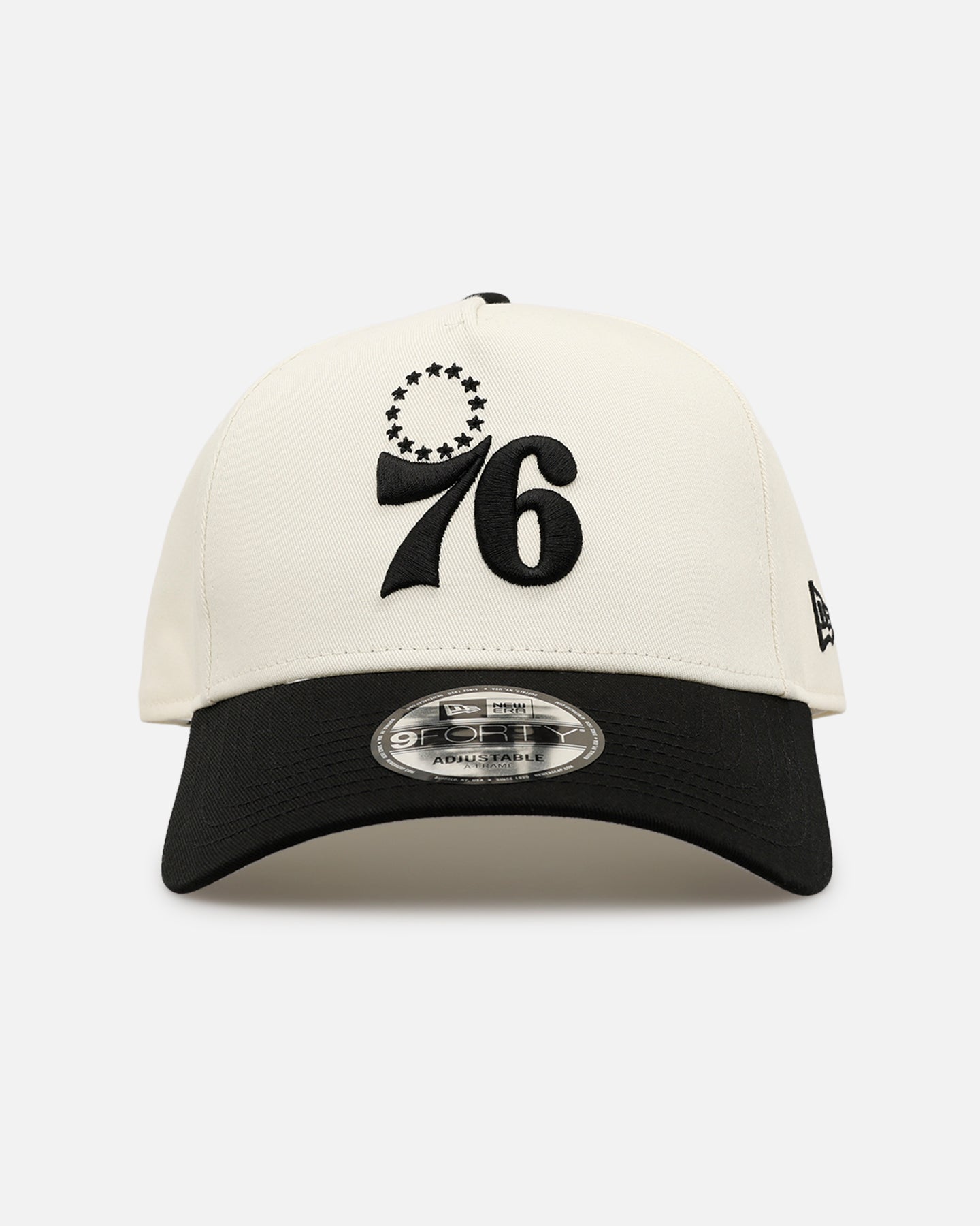 New Era Philadelphia 76ers 'Easy Chrome Black' 9FORTY A-Frame Snapback Chrome/Black
