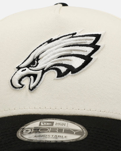 New Era Philadelphia Eagles 'Easy Chrome Black' 9FORTY A-Frame Snapback Chrome/Black