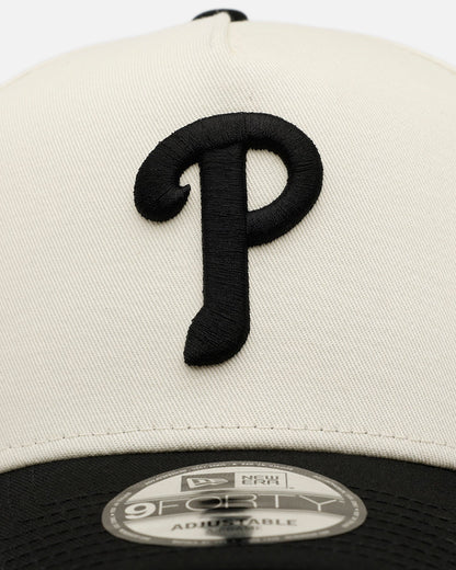 New Era Philadelphia Phillies 'Easy Chrome Black' 9FORTY A-Frame Snapback Chrome/Black
