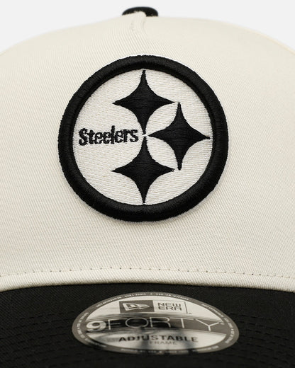 New Era Pittsburgh Steelers 'Easy Chrome Black' 9FORTY A-Frame Snapback Chrome/Black
