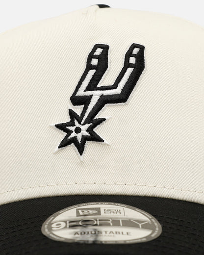 New Era San Antonio Spurs 'Easy Chrome Black' 9FORTY A-Frame Snapback Chrome/Black