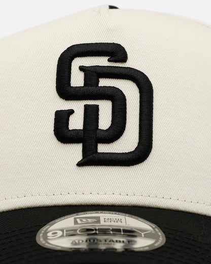 New Era San Diego Padres 'Easy Chrome Black' 9FORTY A-Frame Snapback Chrome/Black