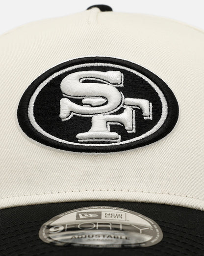 New Era San Francisco 49ers 'Easy Chrome Black' 9FORTY A-Frame Snapback Chrome/Black