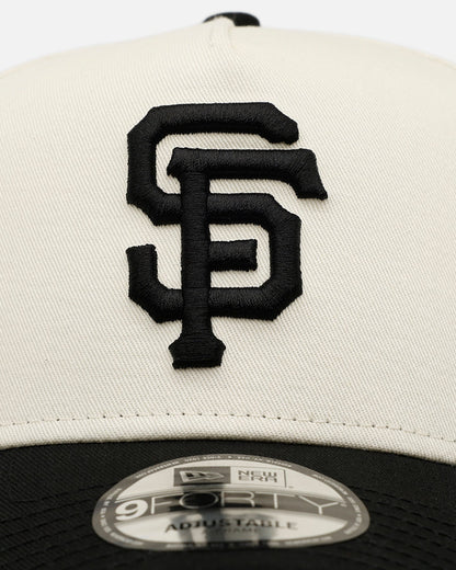 New Era San Francisco Giants 'Easy Chrome Black' 9FORTY A-Frame Snapback Chrome/Black
