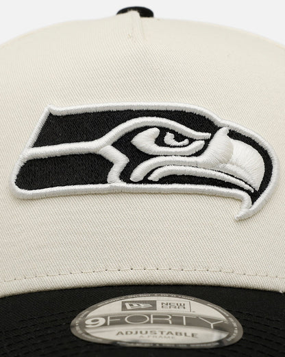 New Era Seattle Seahawks 'Easy Chrome Black' 9FORTY A-Frame Snapback Chrome/Black