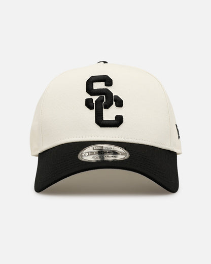 New Era University Of Southern California Trojans 'Easy Chrome Black' 9FORTY A-Frame Snapback Chrome/Black