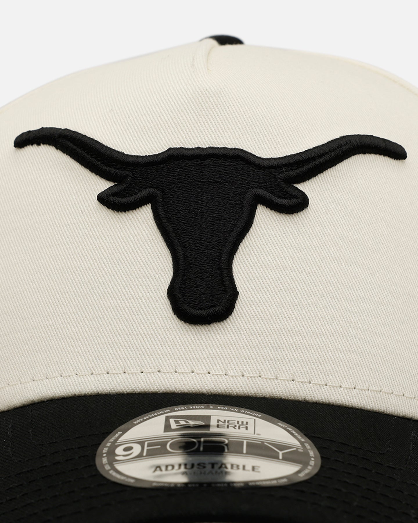 New Era Texas Longhorns 'Easy Chrome Black' 9FORTY A-Frame Snapback Chrome/Black