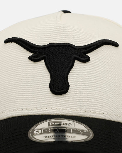 New Era Texas Longhorns 'Easy Chrome Black' 9FORTY A-Frame Snapback Chrome/Black