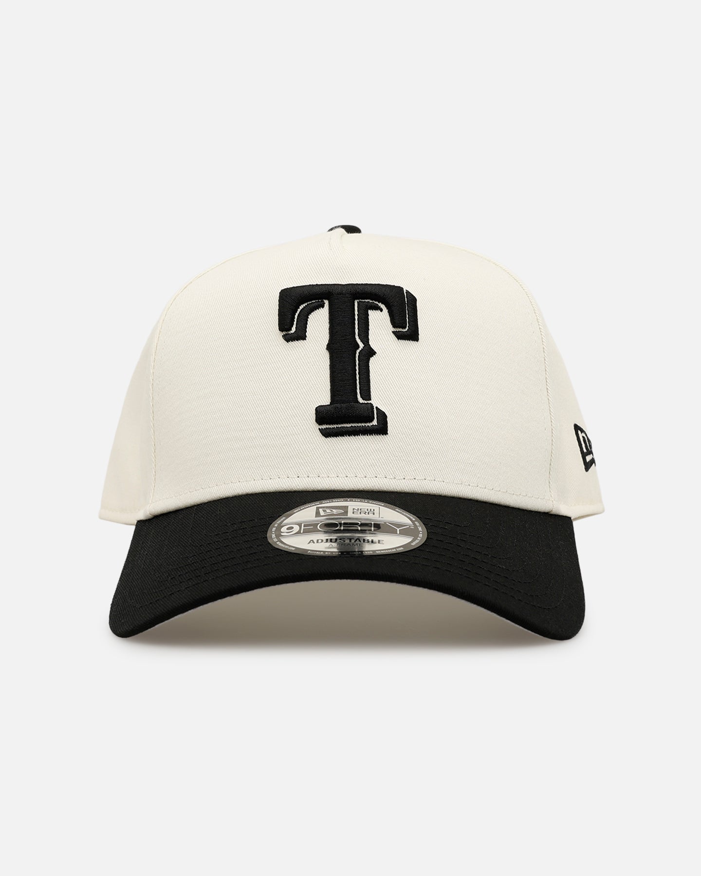 New Era Texas Rangers 'Easy Chrome Black' 9FORTY A-Frame Snapback Chrome/Black