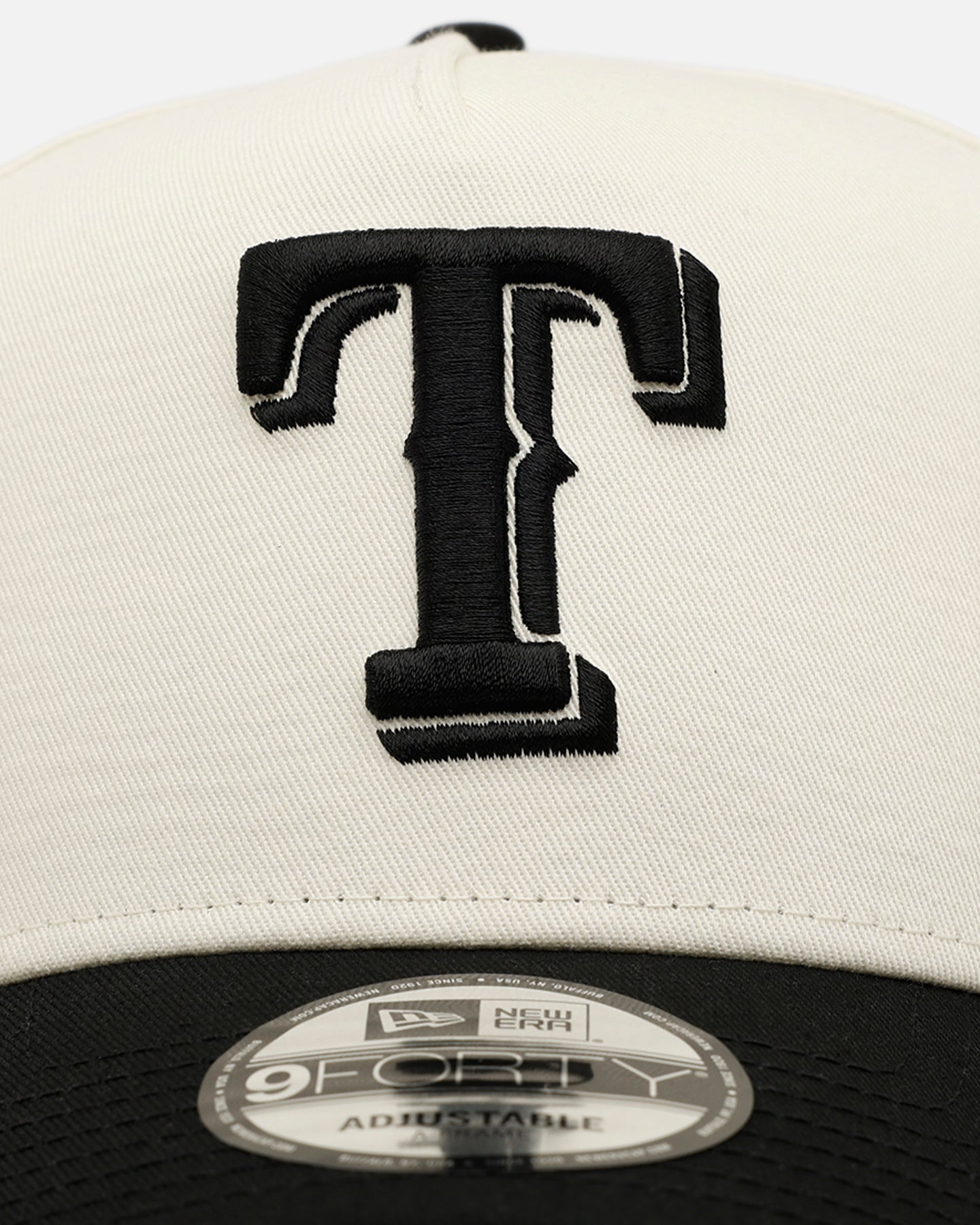 New Era Texas Rangers 'Easy Chrome Black' 9FORTY A-Frame Snapback Chrome/Black