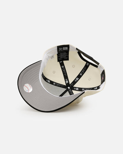New Era Texas Rangers 'Easy Chrome Black' 9FORTY A-Frame Snapback Chrome/Black