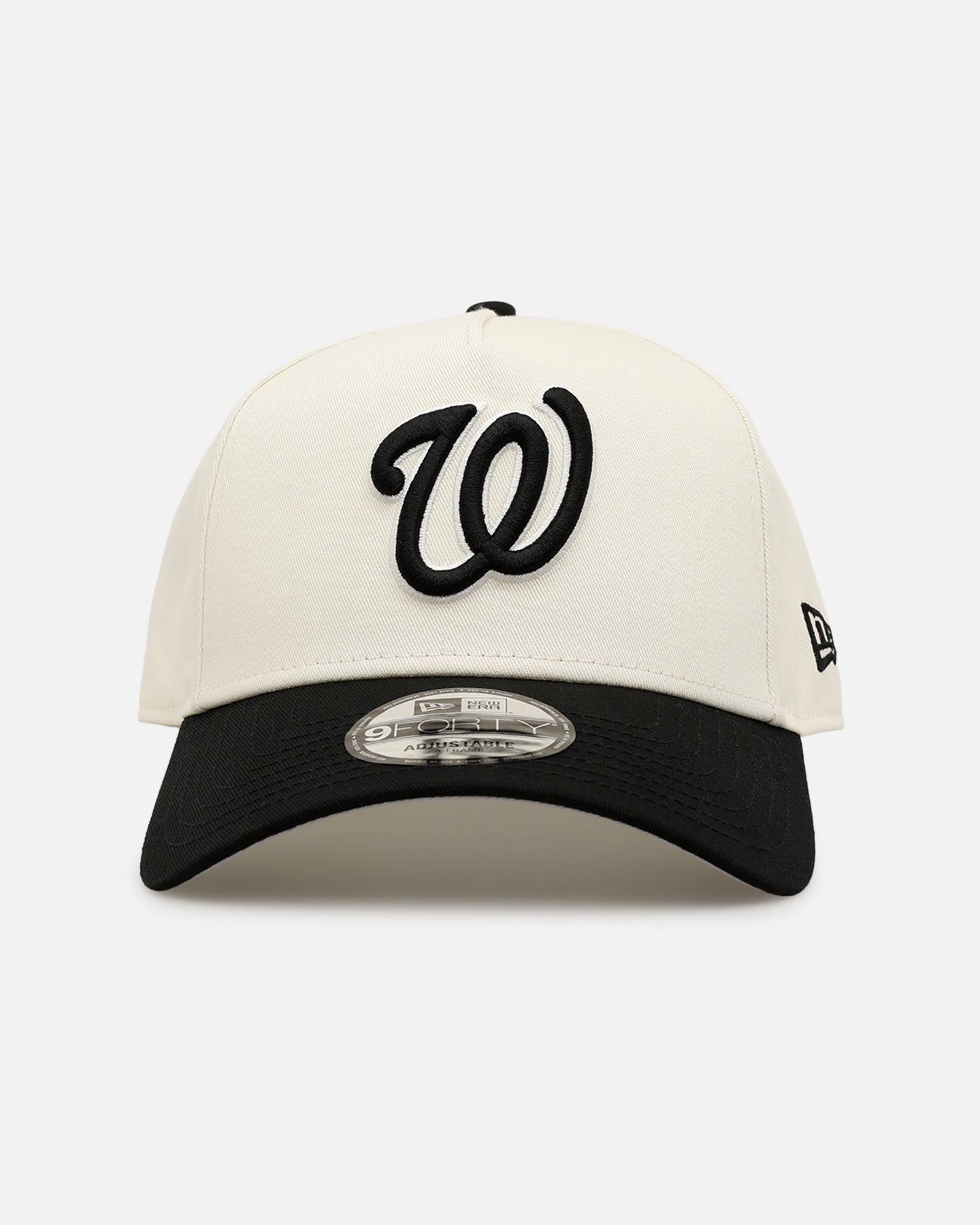 New Era Washington Nationals 'Easy Chrome Black' 9FORTY A-Frame Snapback Chrome/Black