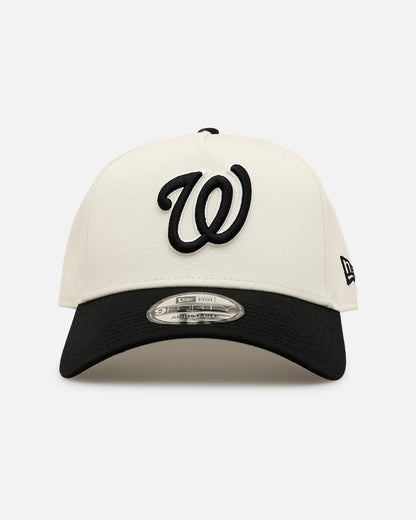 New Era Washington Nationals 'Easy Chrome Black' 9FORTY A-Frame Snapback Chrome/Black