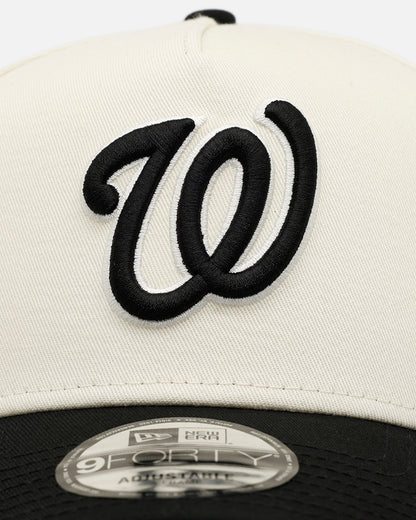 New Era Washington Nationals 'Easy Chrome Black' 9FORTY A-Frame Snapback Chrome/Black
