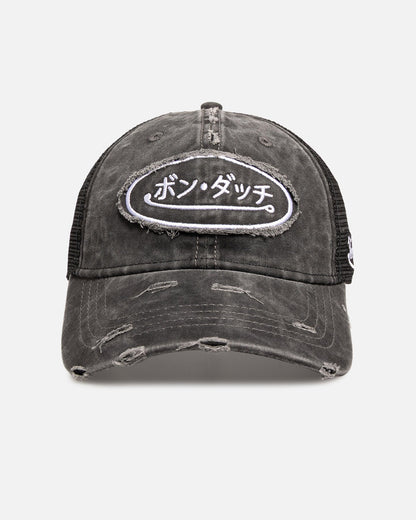 Von Dutch Japanese Script Trucker Strapback Black