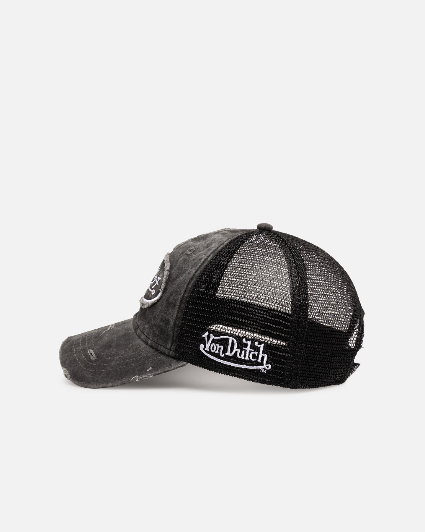Von Dutch Japanese Script Trucker Strapback Black
