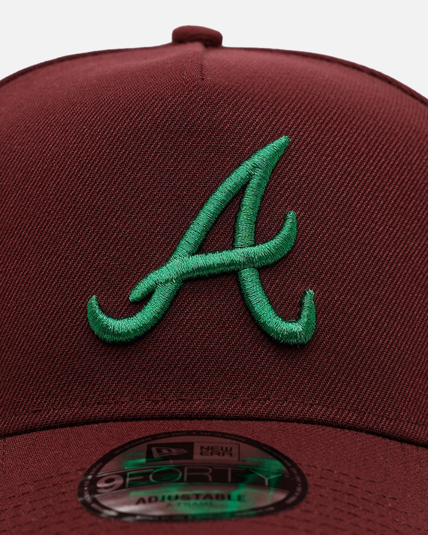 New Era Atlanta Braves 'Frosted Burgundy' 9FORTY A-Frame Snapback Burgundy