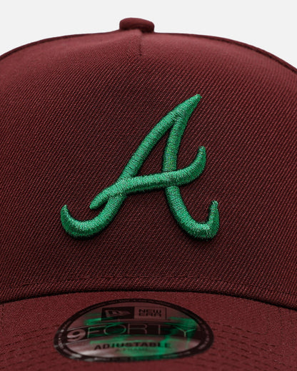 New Era Atlanta Braves 'Frosted Burgundy' 9FORTY A-Frame Snapback Burgundy