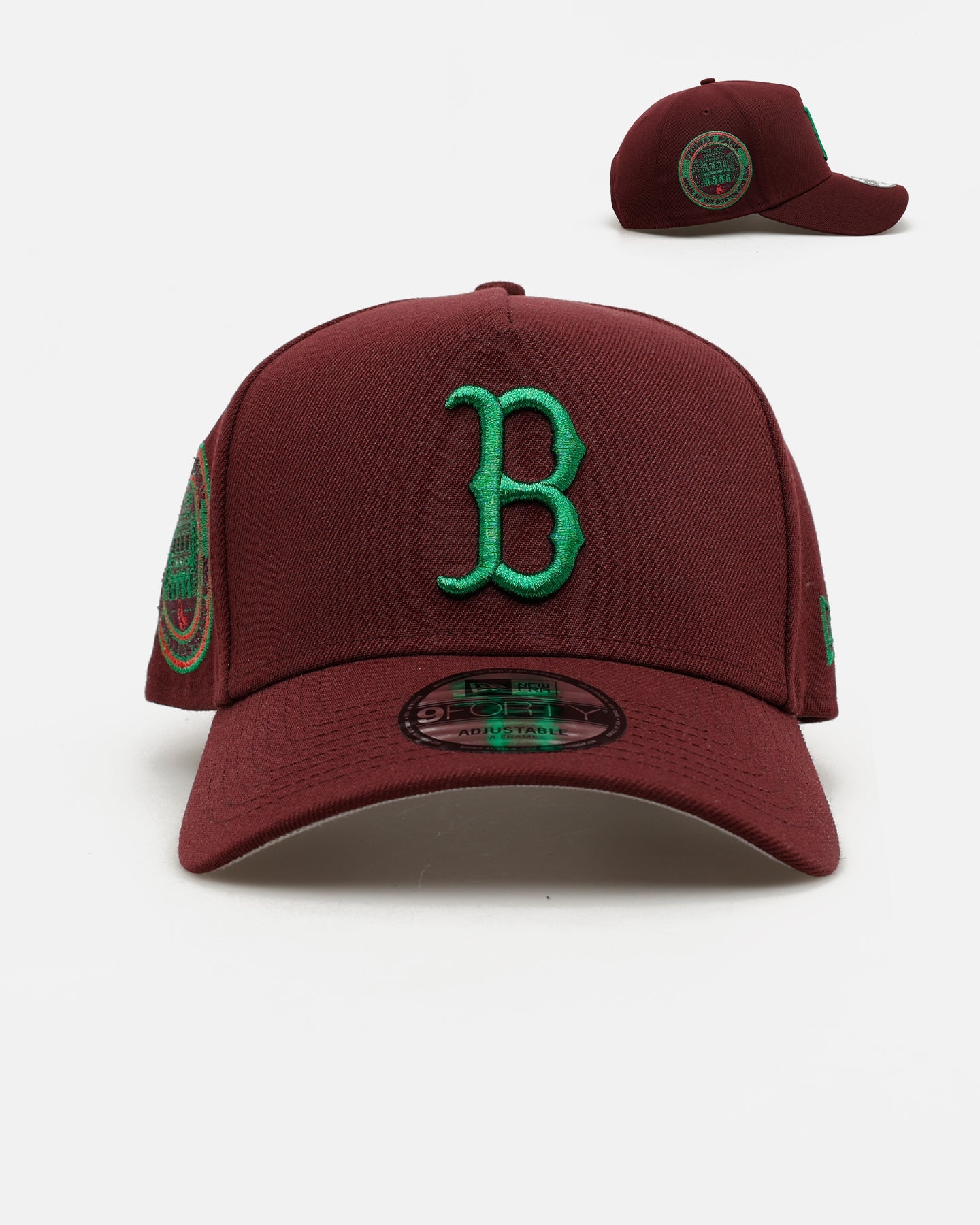 New Era Boston Red Sox 'Frosted Burgundy' 9FORTY A-Frame Snapback Burgundy