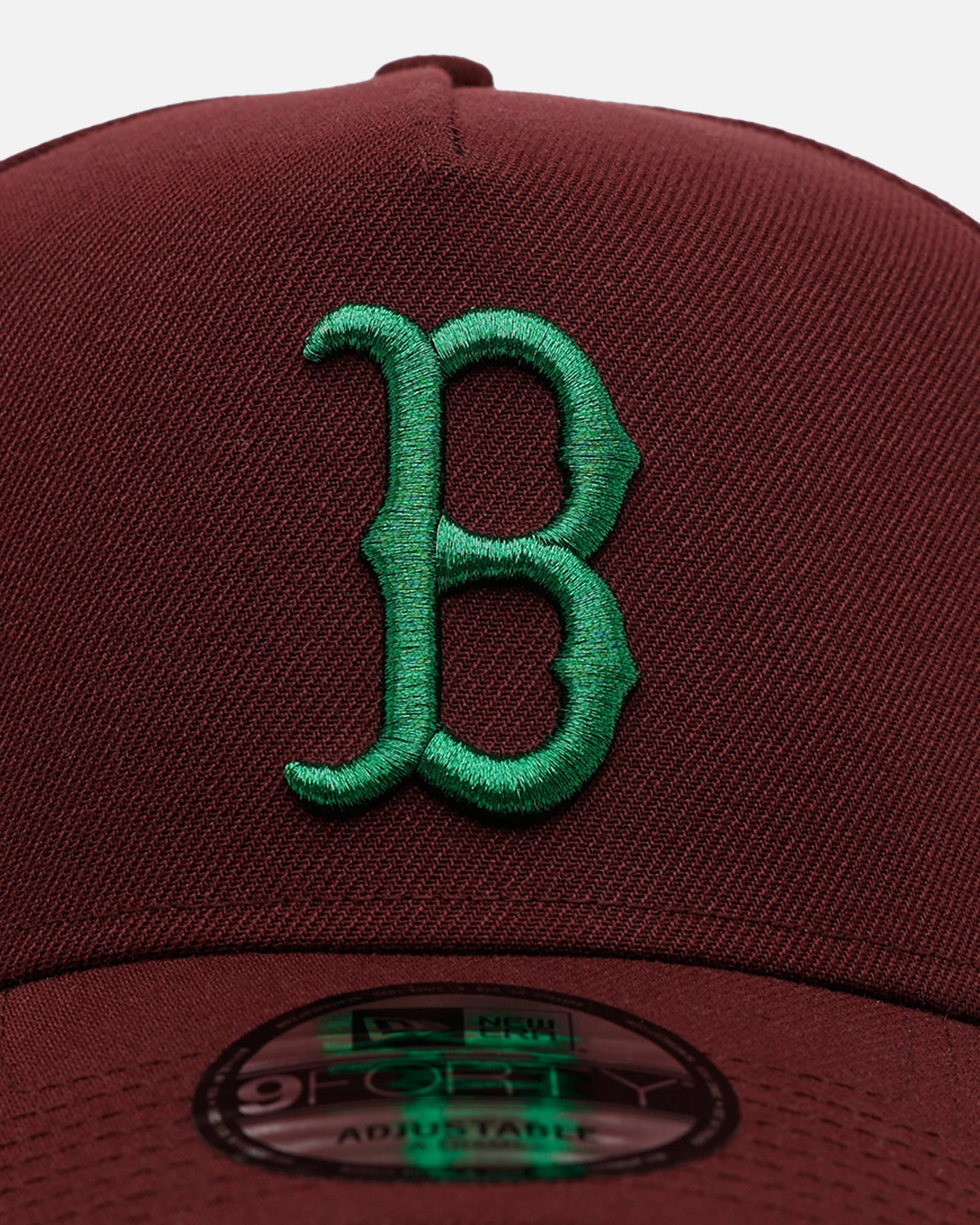 New Era Boston Red Sox 'Frosted Burgundy' 9FORTY A-Frame Snapback Burgundy