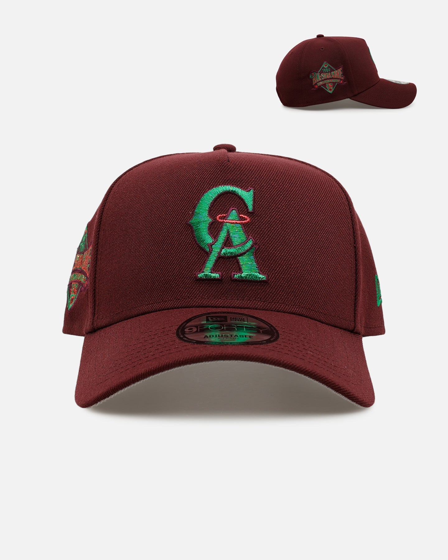 New Era Los Angeles Angels 'Frosted Burgundy' 9FORTY A-Frame Snapback Burgundy