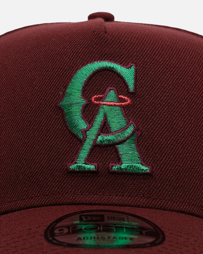 New Era Los Angeles Angels 'Frosted Burgundy' 9FORTY A-Frame Snapback Burgundy