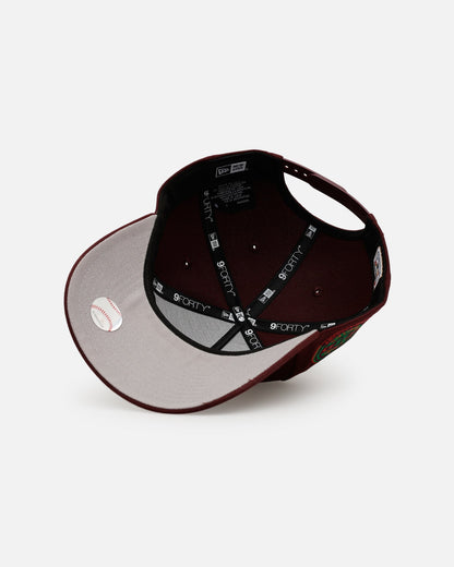 New Era Detroit Tigers 'Frosted Burgundy' 9FORTY A-Frame Snapback Burgundy