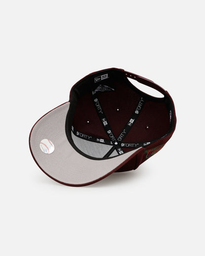 New Era New York Yankees 'Frosted Burgundy' 9FORTY A-Frame Snapback Burgundy