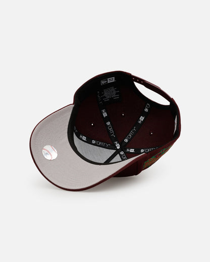 New Era Philadelphia Phillies 'Frosted Burgundy' 9FORTY A-Frame Snapback Burgundy