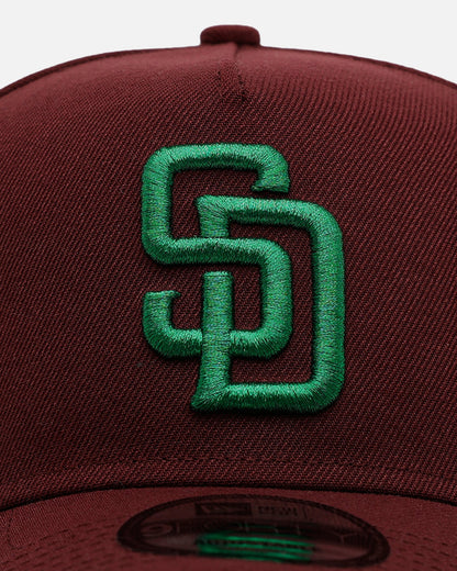 New Era San Diego Padres 'Frosted Burgundy' 9FORTY A-Frame Snapback Burgundy