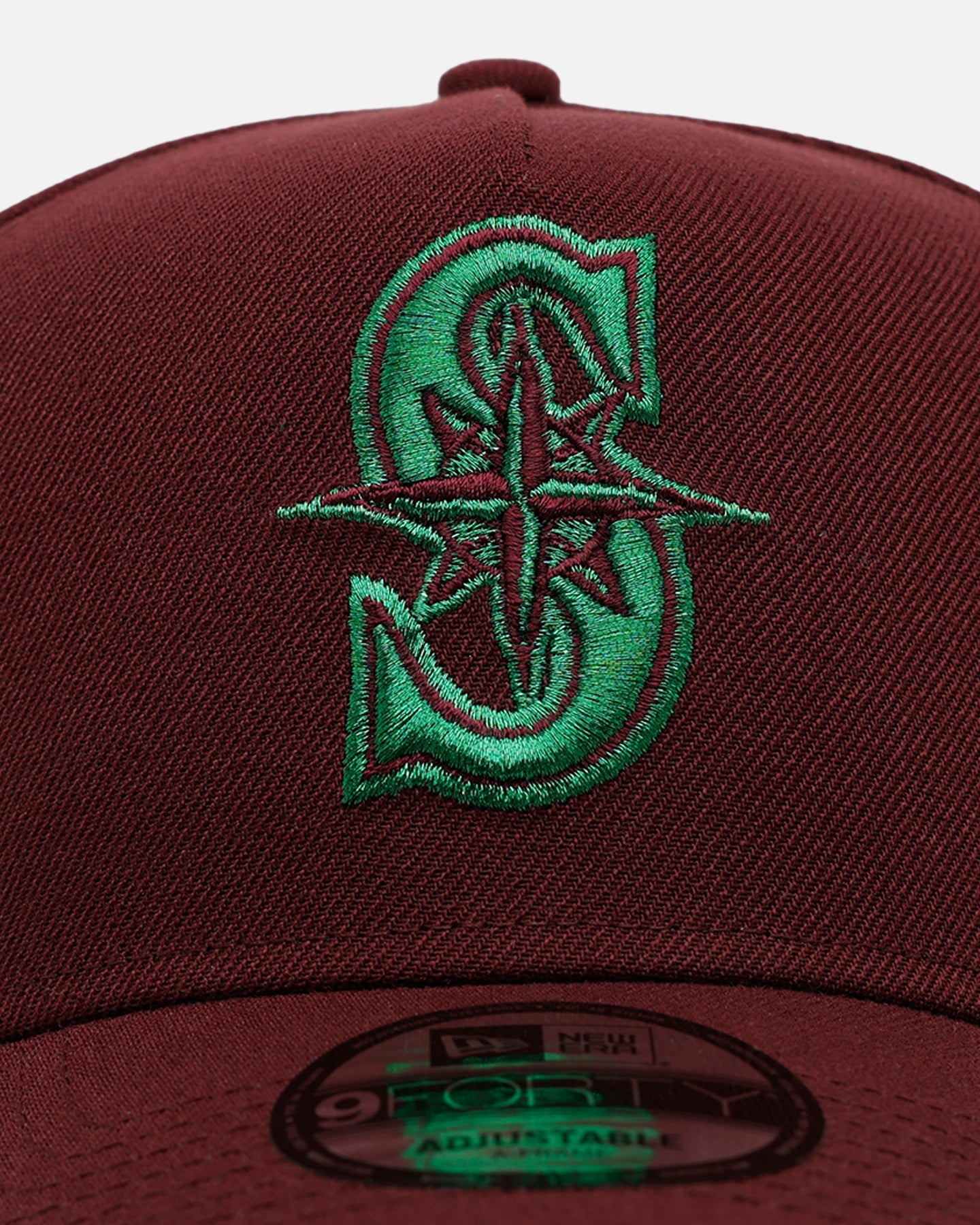 New Era Seattle Mariners 'Frosted Burgundy' 9FORTY A-Frame Snapback Burgundy