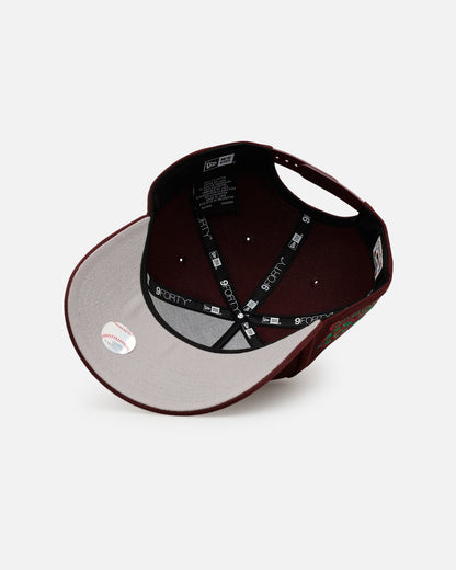 New Era Seattle Mariners 'Frosted Burgundy' 9FORTY A-Frame Snapback Burgundy
