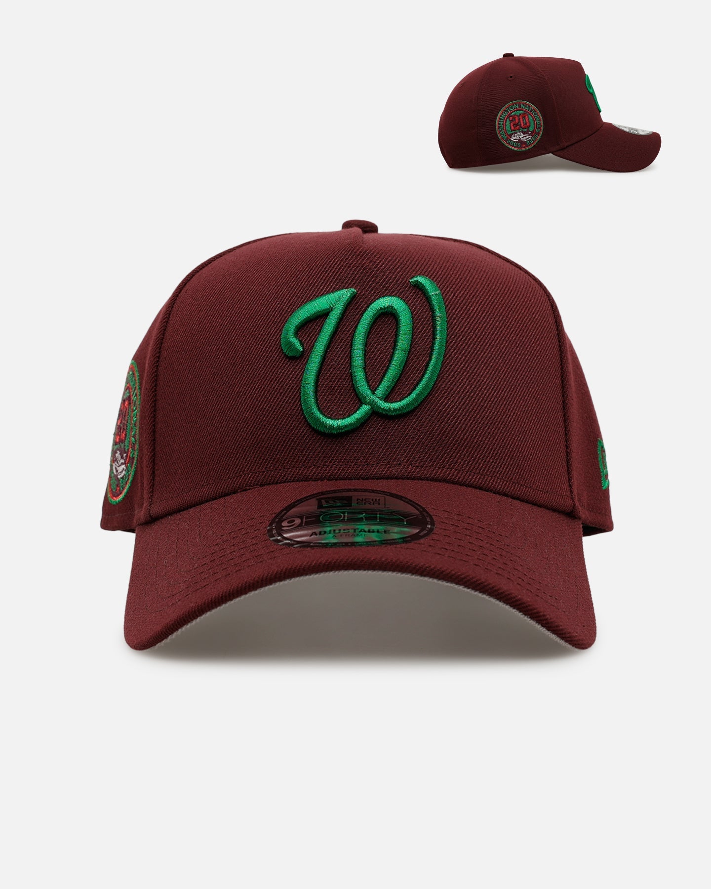 New Era Washington Nationals 'Frosted Burgundy' 9FORTY A-Frame Snapback Burgundy