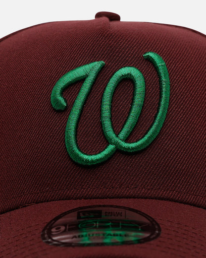 New Era Washington Nationals 'Frosted Burgundy' 9FORTY A-Frame Snapback Burgundy