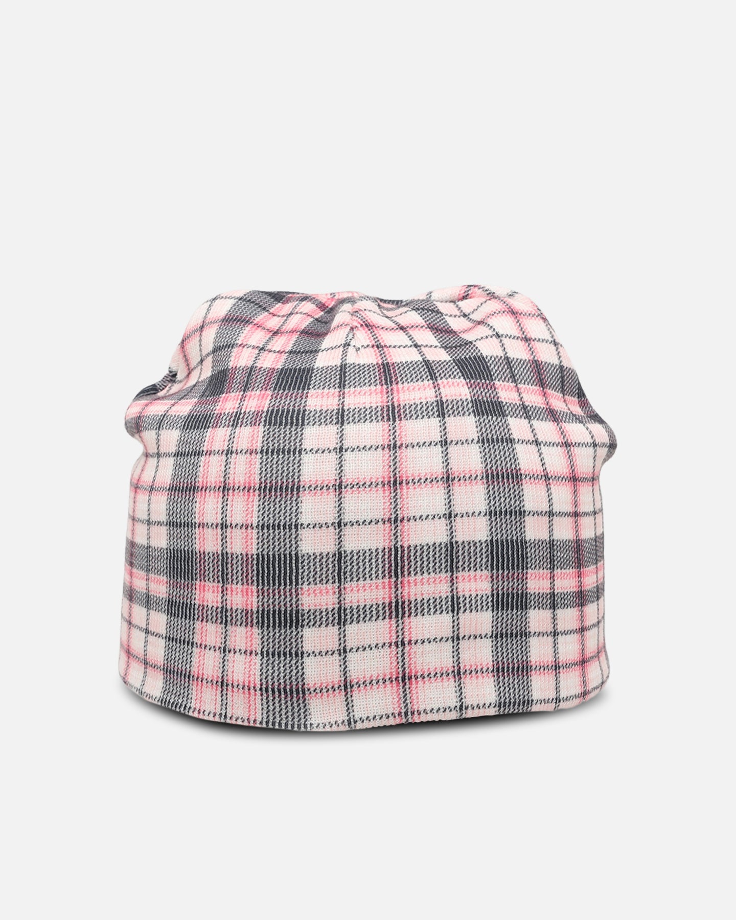Loiter Ribbed Skully Pink Plaid