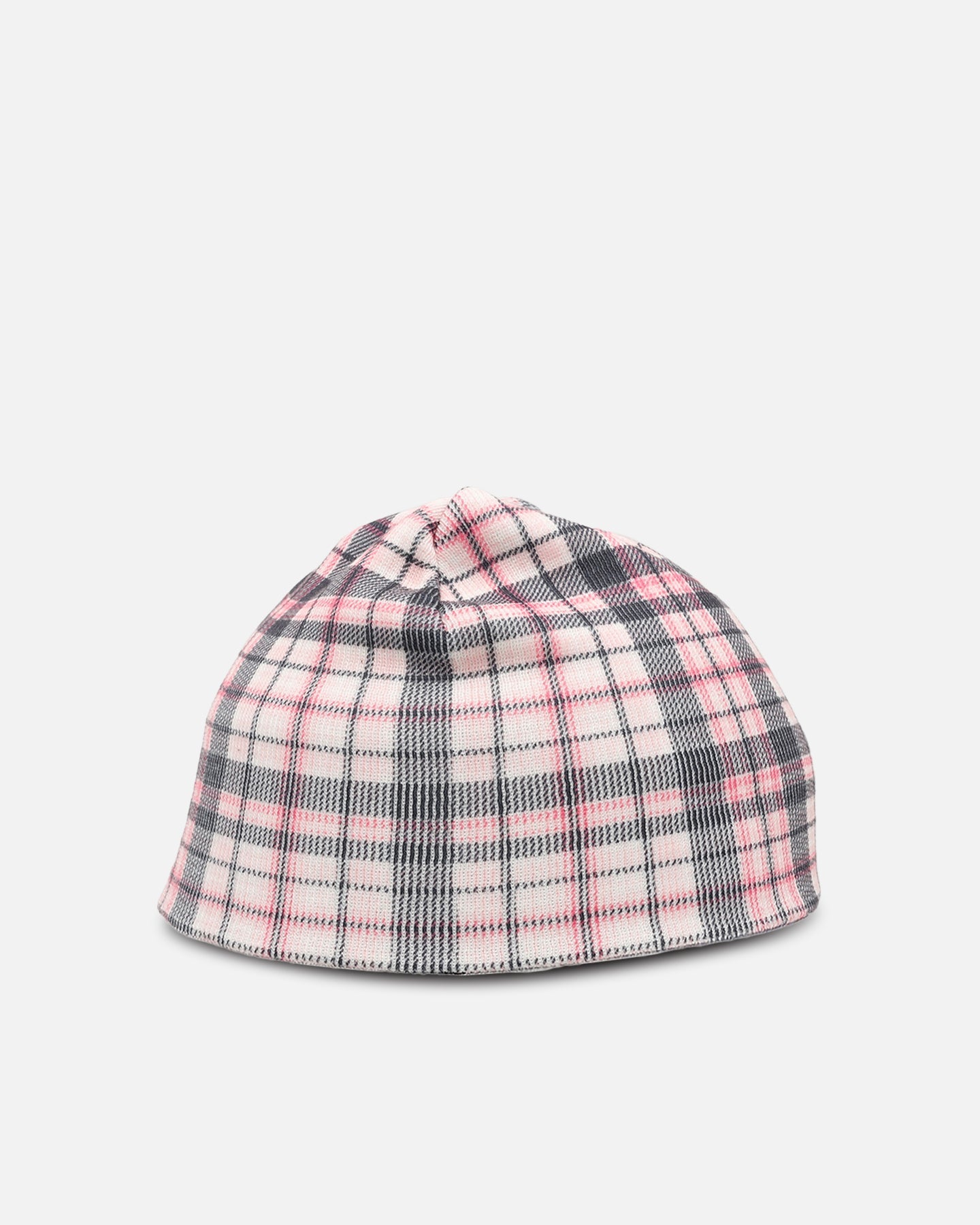 Loiter Ribbed Skully Pink Plaid