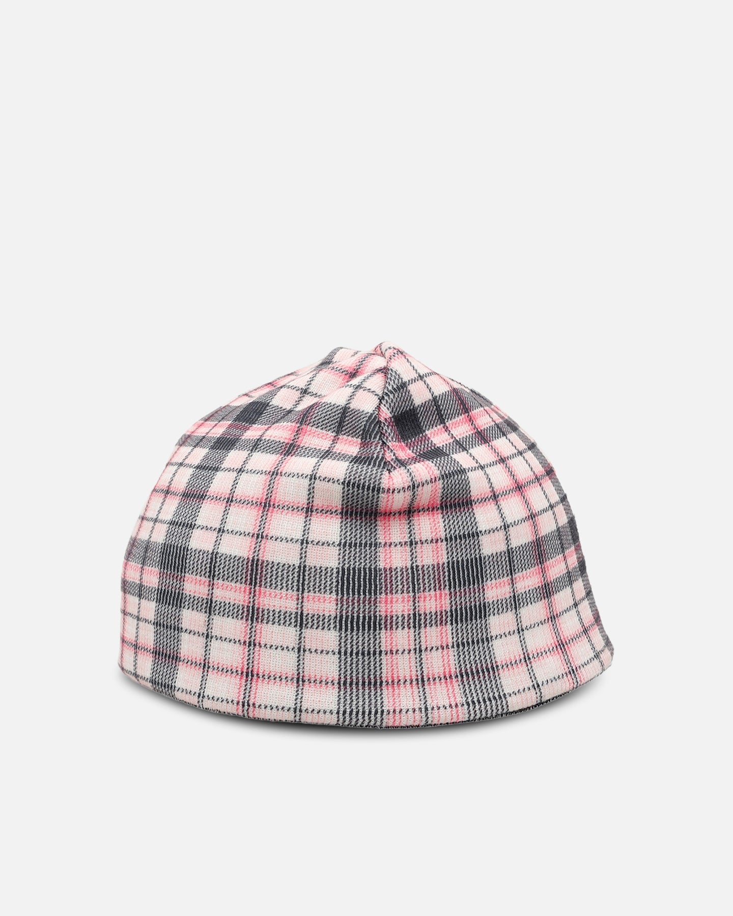 Loiter Ribbed Skully Pink Plaid