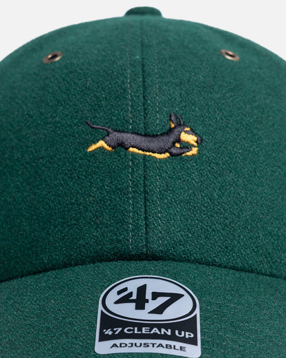 47 Brand Dachshund Wool 47 Clean Up Strapback Green